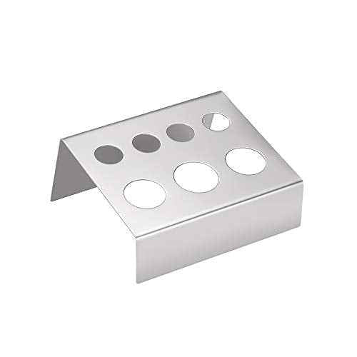 Tattoo Ink Cup Holder,New Star Tattoo 5pcs 7 Holes Stainless Steel Tattoo Pigment Ink Cup Caps Holder Stand Pigment Cup Cap Container Holder Stand for Tattoo Machine Supply