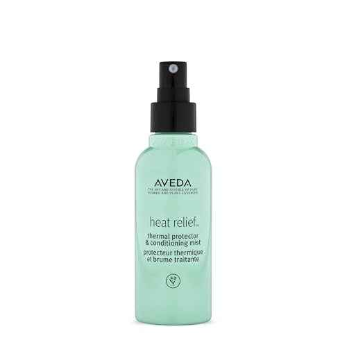 Aveda Heat Relief Thermal Protector & Conditioning Mist | Conditions Dry Hair | Adds Shine | Heat Protection | 97% Naturally Derived | Iconic Shampure Aroma, 3.4 Fl Oz