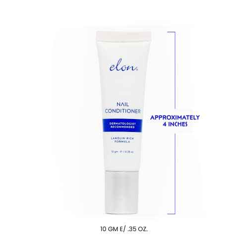 Elon Lanolin-Rich Nail Conditioner ? Strengthens Nails, Protects Cuticles, Dermatologist-Recommended for Brittle & Damaged Nails (10g Tube)