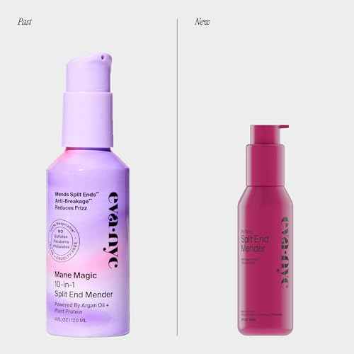 Eva NYC Split Ends Treatment for Dry Damaged Hair - Reduce Breakage + Seal Split Ends with Vegan Protein + Baobab Seed - Hair Serum for Softer Stronger Hair - Travel Size - Vanilla Scent - 2 fl oz