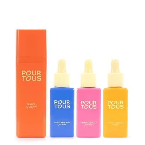 Ultimate Serum Set, Base Serum with 3 Boosters for Hydration and Glow, 4 Piece Bundle