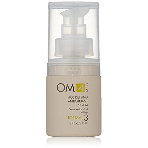 Organic Male OM4 Normal STEP 3: Age-Defying Antioxidant Serum - Men anti-aging light facial Vitamin C solution refines fine lines and wrinkles for men