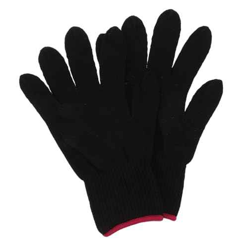 Heat Resistant Gloves for Hair Styling Professional Barber Shop Mitts Insulated Protection for Curling Wands Flat Irons and Dryers Safe Heat Wear for Efficient Hair Styling Black
