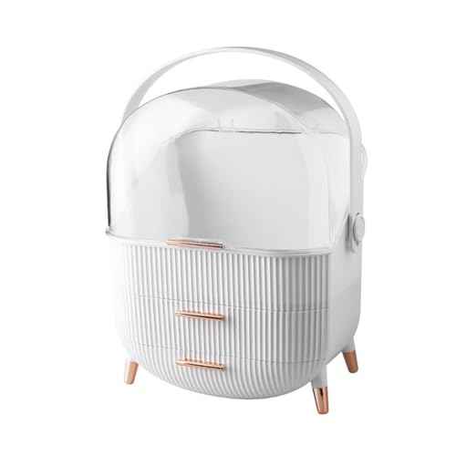 Egg Makeup Organizer, Egg Shape(Oval) Makeup Storage Box Countertop Portable Vanity Cosmetics Organizer