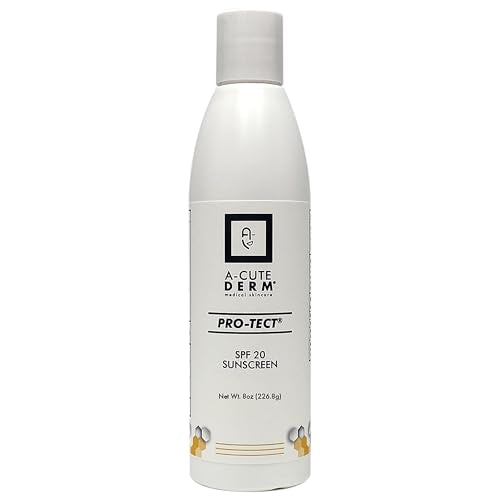 A-Cute Derm Pro-Tect SPF 20 Sunscreen Moisturize the Skin Protects Against Harmful Effects of UVA & UVB Rays Prevent Premature Aging and Wrinkling of the Skin (8.0 oz)