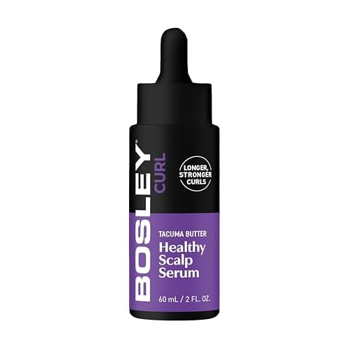 Bosley Curl Ultra Hydrating System ? 3-Step Anti-Thinning Regimen with Shampoo, Hydrating Mask & Scalp Serum ? Tacuma Butter, Biotin, Saw Palmetto & Rosemary ? For Curly & Coily Hair