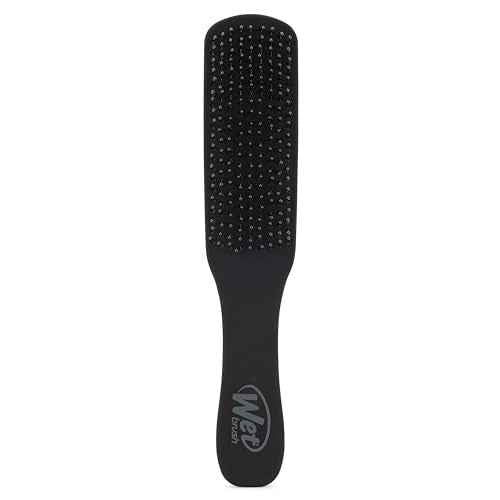 Wet Brush Detangling Hair Brush for Men, Black, Stimulates Scalp & Beard for Fuller Stronger Hair, Intelliflex Detangler Help Bristles Promote Growth & Protect from Breakage, Pain-Free