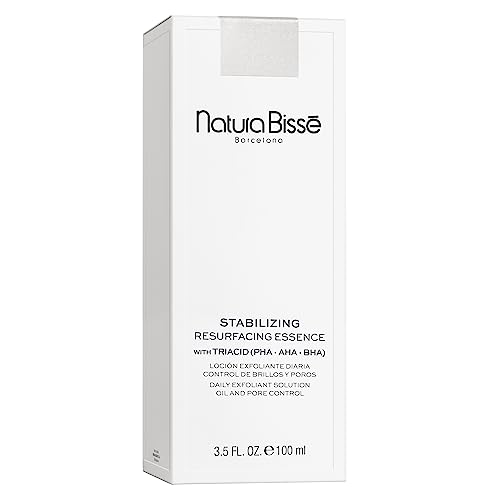 Natura Biss? Stabilizing Resurfacing Essence, PHA, AHA, BHA Daily Exfoliant Solution, Balances, Hydrates & Mattifies, For Normal, oily & acne-prone Skin, 3.5 Oz