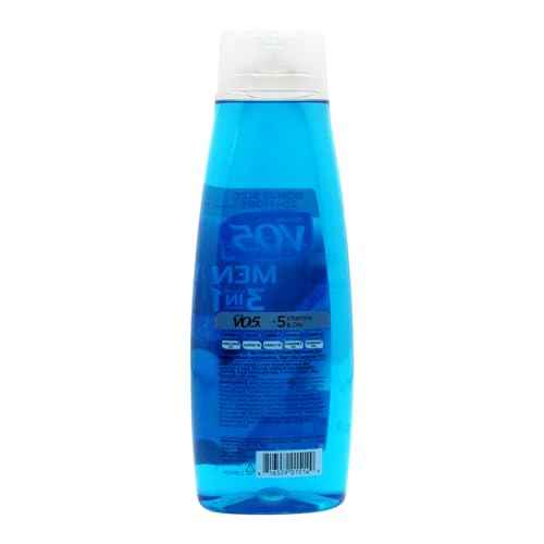 VO5 Alberto Men 3 in 1 Fresh Ocean Surge - 3 in 1 Shampoo Conditioner and Body Wash - With 5 Oils and 5 Vitamins - Energizing Ocean Scent - 15 oz