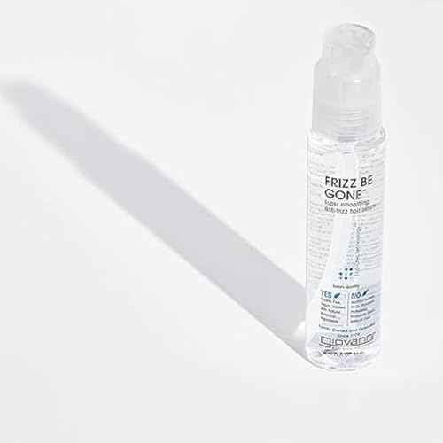 GIOVANNI ECO CHIC Frizz Be Gone - Super Smoothing Anti-Frizz Hair Serum, Adds Shine, Seals in Color, Infused with Natural Botanical Ingredients, Salon Quality, No Parabens - 2.75 fl oz (1 Pack)