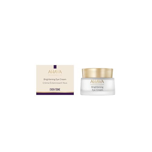 AHAVA Brightening Eye Cream- Brightens Dark Circles, Reduce Wrinkles, enriched with Exclusive Osmoter & 3D Complex of anti-aging Dunaliella Algea, 0.5 Fl.Oz