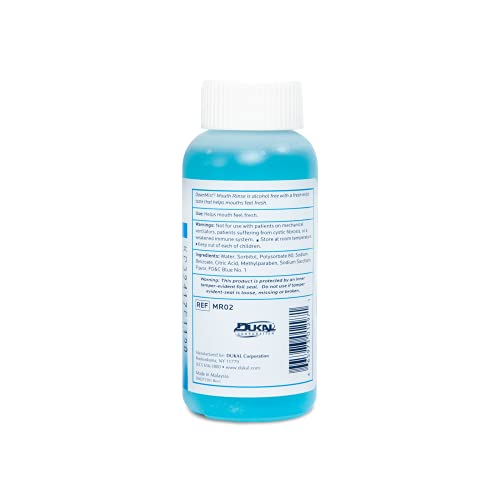 Dukal DawnMist Mouth Rinse with Twist Cap, 2 oz. ? Full Case (Pack of 144) ? Alcohol-Free, Fresh Breath, Oral Hygiene Solution for Daily Use