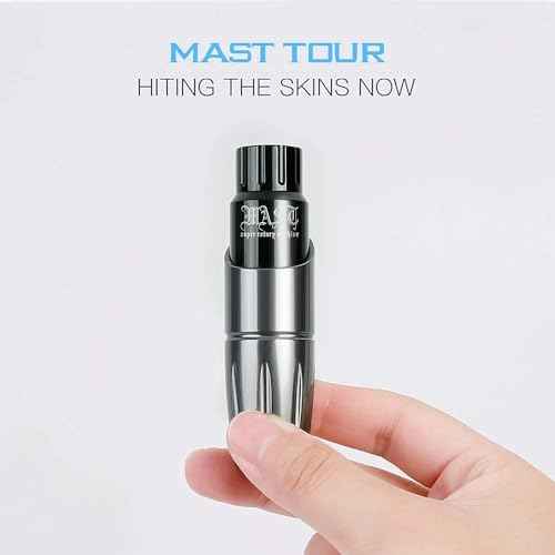 Mast Tour Wireless Tattoo Gun Machine Kit - Complete Tattoo Kit for Beginners 2 Batteries Power Supply 20Pcs Cartridges Needles for Lining Shading