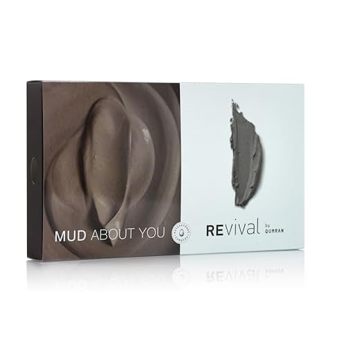 REvival Mud About You Kit - Detoxifying Gift Box with Dead Sea Antioxidant Mud Mask (100ml), Dead Sea Mud Soap Bar (125g), & Mineral Black Mud (200g) - Nourishing, Reviving, and Cleansing