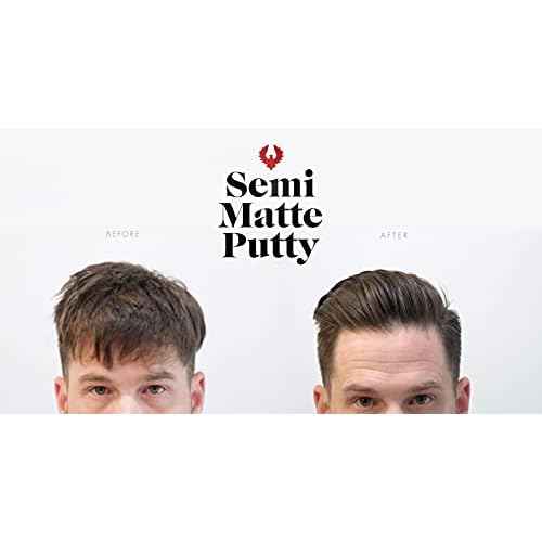 Atlas Pomade for Men, Semi-Matte, All day hold, Volumizing Hair Styling Product, Medium Hold, Low Shine Clay and Pomade Hybrid, For All Hair Types, Water Soluble, Hair Paste, 2.4oz, Pack of 1