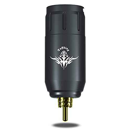 Tattoo Battery Power Supply RCA Spare Portable Rechargeable Cordless Motor for Tattoo Pen Rotary Tattoo Machine Permanent Makeup Equipment (RCA Black)
