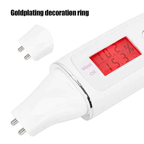 Skin Tester High Sensitive LCD Digital Skin Analyzer Water Oil Analyzer with Digital LCD Display Water Oil Monitor for Skin Care for Traveling,Home,Beauty Salon(02)