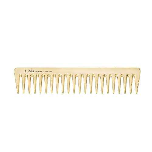 Ibiza Hair Detangling Comb | Large Wide Tooth Detangler Comb | Ideal for Straight or Curly Hair | Wet or Dry | Professional-Grade Styling Comb for Men and Women