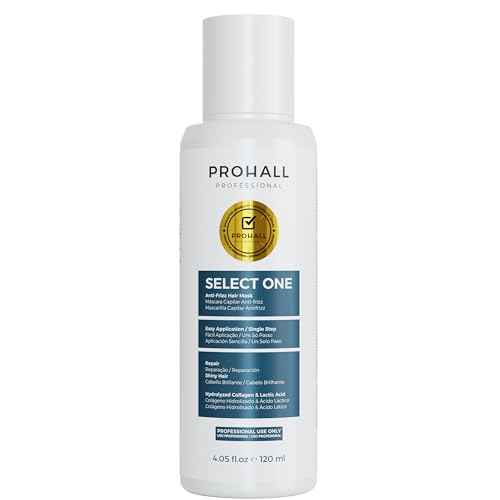 Brazilian Keratin Treatment Blowout Complex-PROHALL SELECT ONE 4.05 oz-Formaldehyde Free Keratin Hair Treatment at Home-Queratina Brasile?a Keratina Para Alisar el Pelo Sin Formol-Off White