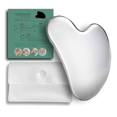 BYYDDIY Spherical Surface Stainless Steel Gua Sha Facial Tools, Metal Gua Sha for Face,Tighten Skin Massage, Guasha Beauty Tool for Body Eyes (W-s)