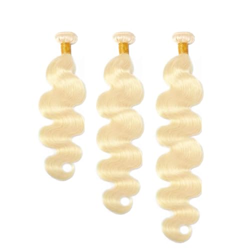 613 Blonde Body Wave Bundles 22 24 26inch Brazilian Virgin Hair Blonde Body Wave 3 Bundles Human Hair Weave for Black Women£¨#613 Bleach Blonde£©