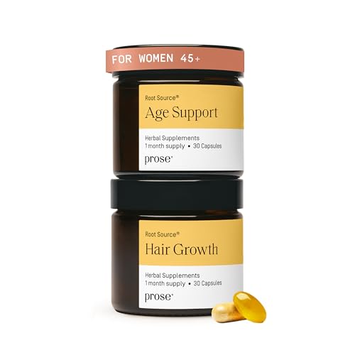 Prose Women¡¯s Age 45+ Hair Growth & Age Support Supplements, Clinically Proven Growth Complex for Visibly Fuller Hair in 90 Days, Vegan, Biotin, No Hormone Disruptors, Gluten Free, 1 Month Supply