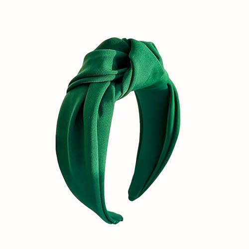 Women Satin Knot Headbands and Cross Knot Hair Bands Fashionable Nonslip Headbands for Women Outdoor Wear