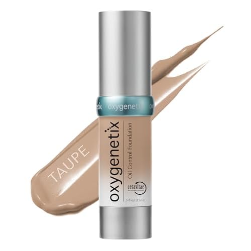 Oxygenetix Oil Control Foundation | Breathable Makeup for Face | Lightweight, Non-Comedogenic Coverage with Salicylic Acid | Longwear Foundation for Oily or Sensitive Skin