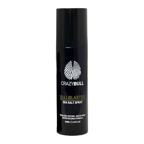 Crazy Bull Hair Bull Blaster Sea Salt Spray - Volumizing Hair Spray for Men - Lightweight and Firm Hold Spray - Vegan and Cruelty-Free - 6.76 oz