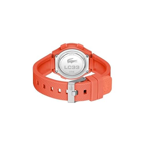 Lacoste LC33 Kids and Teens Digital Watch ? 34mm Case, Digital Display with Day/Date, Alarm, Stopwatch, Countdown Timer and Backlight, Fun and Modern Design