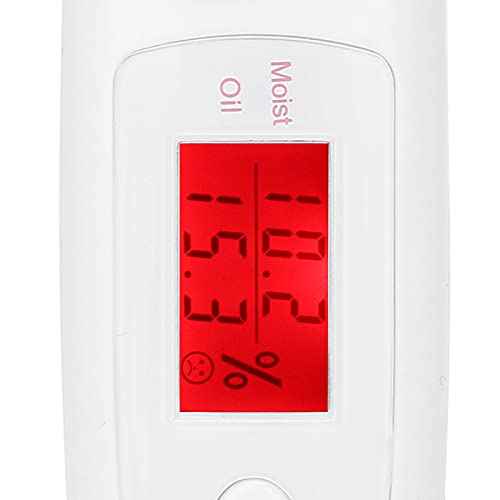 Skin Tester High Sensitive LCD Digital Skin Analyzer Water Oil Analyzer with Digital LCD Display Water Oil Monitor for Skin Care for Traveling,Home,Beauty Salon(02)