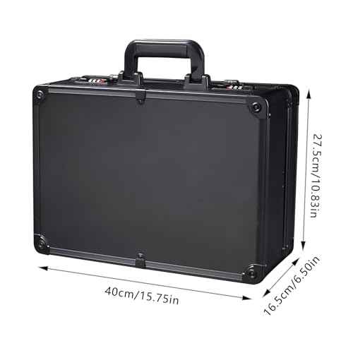 Barber Accessories Case,15.74" x 12.2" x 6.3"Barber Case Portable Barber Carrying Cases,Hair Scissors Clippers Trimmer Organizer for Hairdressers,Hairstylists (Black)