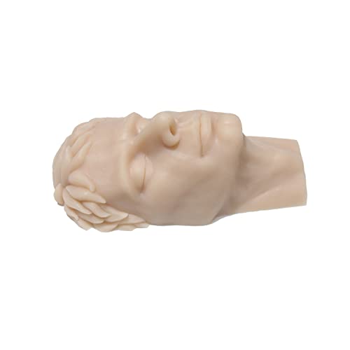 JUYO VONSAN Injection Training Mannequin Face Silicone Head Facial Injection Face Nose Model £¨Not TPE£© for Piercing Tattoo Practice Medical Student (Woman Head)