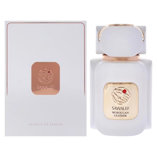 Swiss Arabian Sawalef Moroccan Leather - Indulge in Mesmerizing Body Spray for Women - Unique Blends of Nutmeg, Saffron, Patchouli, and Cardamom - 2.7 oz EDP Spray