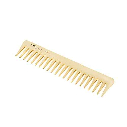 Ibiza Hair Detangling Comb | Large Wide Tooth Detangler Comb | Ideal for Straight or Curly Hair | Wet or Dry | Professional-Grade Styling Comb for Men and Women