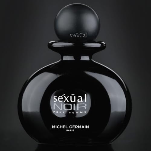 Michel Germain Sexual Noir Pour Homme Eau de Toilette Spray, Top Notes of Italian Bergamot, Crisp Grapefruit, Cardamom, Mysterious Dark Natural Oils, 1.4 Fl Oz