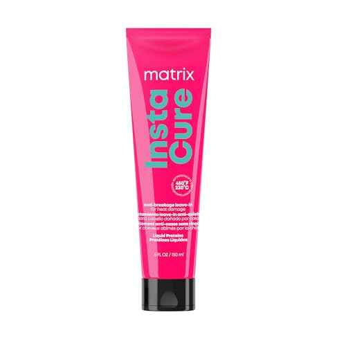 Matrix Instacure Anti-Breakage Leave-In Hair Treatment, Repairs & Strengthens, With Heat Protection, For Damaged Hair, Sulfate-Free & Vegan, 5.1 Oz
