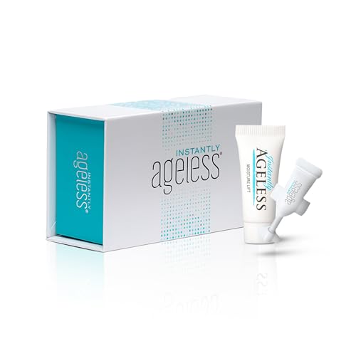 Instantly Ageless - Instant Face Lift Cream - Skin Care for Anti Aging face cream - Wrinkle Tightener - Instant Under Eye Bags Remover - Facelift in a Box of 25 Vials