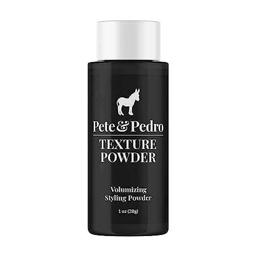Pete & Pedro TEXTURE POWDER - Texturizing and Volumizing Styling Powder For Men & Women | Adds Mega Volume & Texture, Matte Finish, Root Lifting & Restyleable Hold | As Seen on Shark Tank, 1 oz.