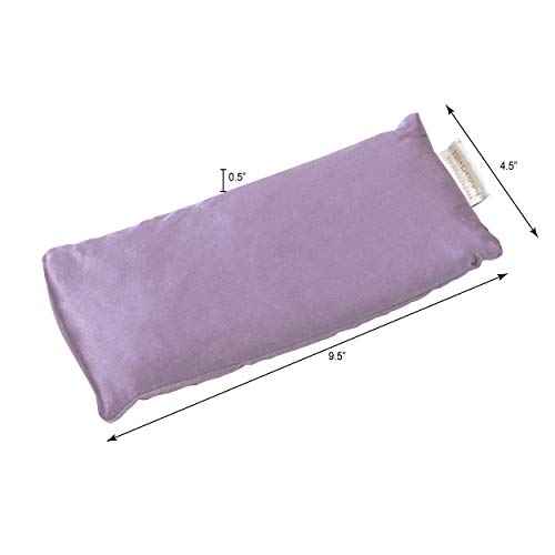 DreamTime Inner Peace Eye Pillow, Aromatherapy Lavender, Wellness and Relaxation Mask, Sooth Stress and Relieve Headaches, Purple Velvet
