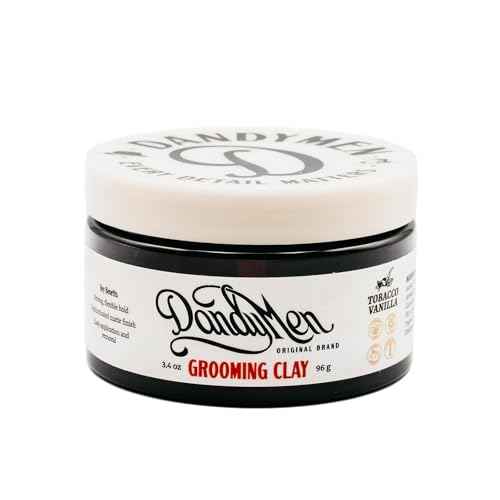 Grooming Clay ? Strong Hold, Natural Matte Finish, and Flexible Styling with Kaolin Clay & Beeswax ? Tobacco Vanilla Scent ? 3.4 oz (1-pack)