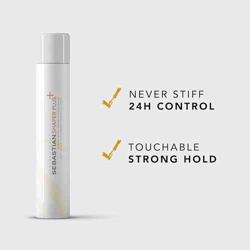 Sebastian Professional Shaper Plus Hairspray | Touchable, Humidity Resistant, Extra Hold | 24 Hour Flexible Styling Control | For All Hair Types