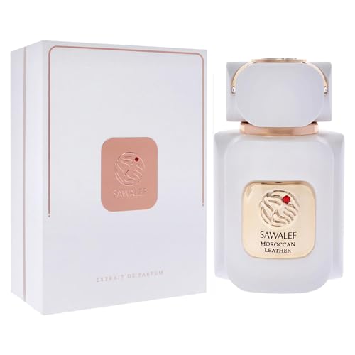 Swiss Arabian Sawalef Moroccan Leather - Indulge in Mesmerizing Body Spray for Women - Unique Blends of Nutmeg, Saffron, Patchouli, and Cardamom - 2.7 oz EDP Spray