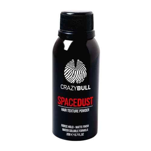 Crazy Bull Hair Space Dust Hair Texture Powder - Vegan Friendly Men - Lightweight Short-Medium Hair - 0.7 oz