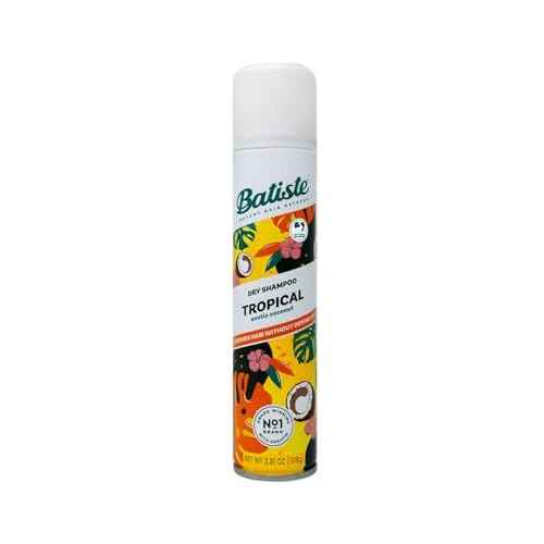 Batiste Dry Shampoo, Tropical Fragrance, Refresh Hair and Absorb Oil Between Washes, Waterless Shampoo for Added Hair Texture and Body, 6.73 OZ Dry Shampoo Bottle pack of 2