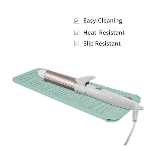 Silicone Heat Resistant Travel Mat Pouch for Hair Straighteners, Curling Wands, Flat Irons, and Styling Tools