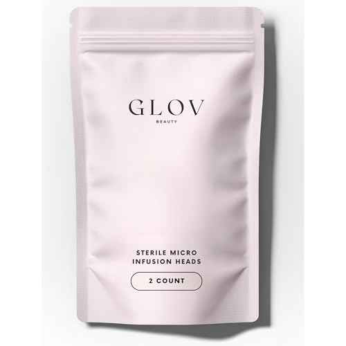 Glov Beauty Replacement Micro Infusion Heads - 0.25mm Cosmetic Stamp Heads, Single Use Beauty Accessories - (2 Count)