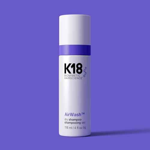 K18 AirWash¢â Dry Shampoo, Non-Aerosol, Balances Scalp & Controls Excess Oil Production