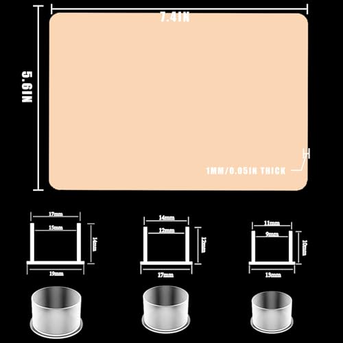 CINRA Tattoo Practice Skin with Mixed Ink Caps, 310PCS Tattoo Fake Skin and Tattoo Ink Cups Kit Including 10PCS Double Sided Skin and 300PCS Tattoo Ink Caps Cups for Tattoo Practice Tattoo Supplies