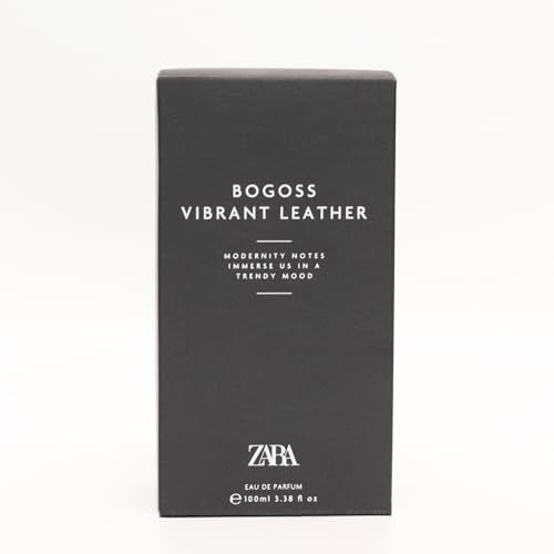 Zara Bogoss Vibrant Leather EDP Eau De Parfum Cologne for Men 100 ML (3.38 FL. OZ)